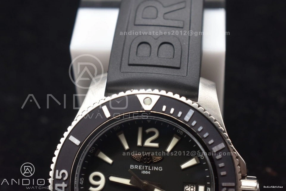 467 Superocean Rubber 1:1 Best Dial A Black Versatile TF Black Bezel Automatic Strap Black On 44 Edition 0322